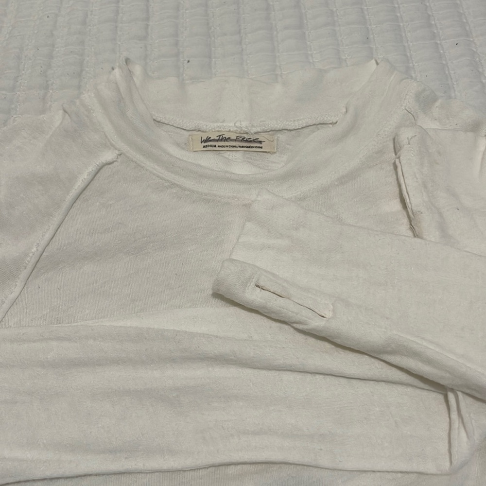 Free People white long sleeve tunic